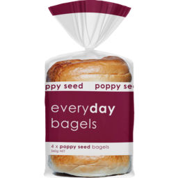 Photo of Everyday Bagel Poppy Seed 4 Pack 360g