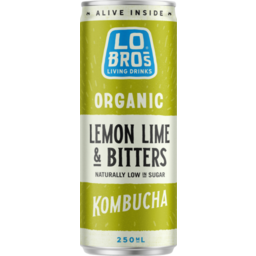 Photo of Lo Bros Kombucha Soda Lemon Lime & Bitters