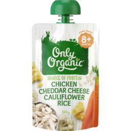 Photo of Only Organic Baby Food 8+ Months Chicken Cheese Cauliflower 120g