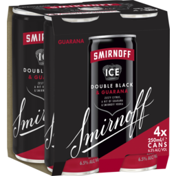 Photo of Smirnoff Double Black & Guarana Cans