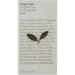 Photo of Love Tea Pyramid Green Teabags 20pk