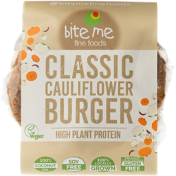 Photo of Bite Me  Frozen - Classic Cauliflower Burger (2 pack)