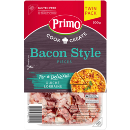 Photo of Primo Bacon Style Pieces Diced Twin Pack 300g