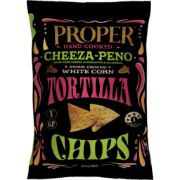 Photo of Proper Tortilla Chips Cheeza Peno150g