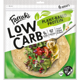 Photo of Farrah's Wraps Low Carb Plant Based 6 Pack
