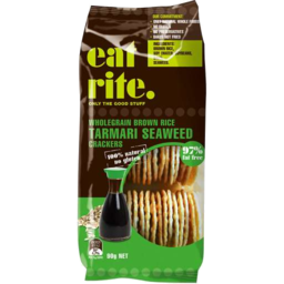 Photo of Eatrite Brown Rice Crackers Wholegrain Tamari Seaweed 100gm