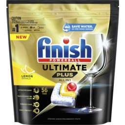 Photo of Finish Ultimate Plus All In 1 Lemon Sparkle 56 Pack