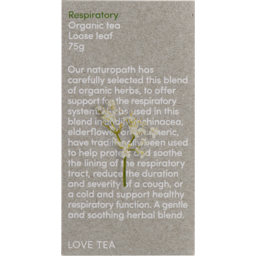 Photo of LOVE TEA Respiratory Loose Leaf 75g