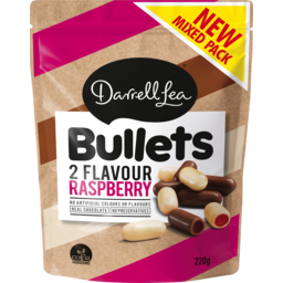 Photo of Darrell Lea Bullets 2 Flavour Raspberry