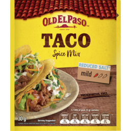 Photo of Old El Paso Mild Reduced Salt Taco Spice Mix 30g