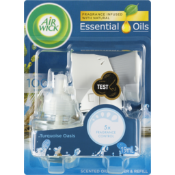 Photo of Air Wick Scented Oil Diffuser & Refill Turquoise Oasis 19ml