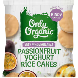 Photo of Only Organic Kindy Rice Cakes Passionfruit Yoghurt