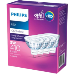 Photo of Philips LED Cool White 5W MR16 4pk