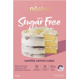 Photo of Noshu 98% Sugar Free Vanilla Cake Mix 450g