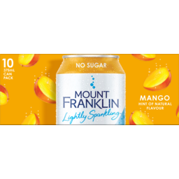Photo of Mount Franklin Lightly Sparkling Mango 10 Pack X 375ml