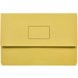 Photo of Document Wallet Slimpick A4 Yellow Each