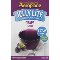 Photo of Aeroplane Jelly Lite Low Calorie Grape Flavour Jelly Crystals