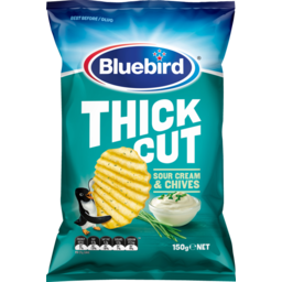 Photo of Bluebird Thick Cut Chips Sour Cream & Chives 150g