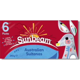 Photo of Sunbeam Sultanas 6 Pack