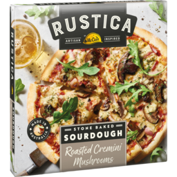 Photo of Mccain Rustica Sourdough Roasted Cremini Mushrooms With Four Cheeses Pizza