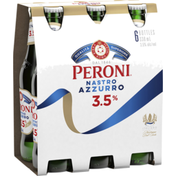 Photo of Peroni Nastro Azzurro 3.5% 6 X 330ml Bottles 6.0x330ml