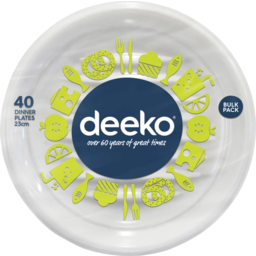 Photo of Deeko Plastic Dinner Plates 40's