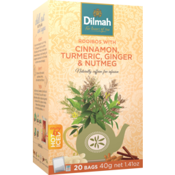 Photo of Dilmah Tea Bags Herbal Tea Cinnamon Turmeric & Ginger 20 Pack