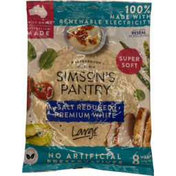 Photo of Simson's Pantry Salt Reduced Premium White 8pk