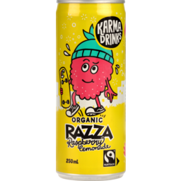 Photo of Karma Drinks Carbonated Soft Drink Raspberry Lemonade 250ml Can 
