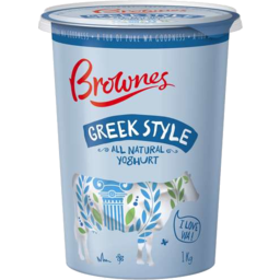 Photo of Brownes Greek Style Yoghurt 1kg