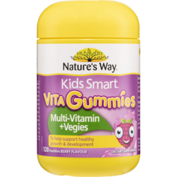 Photo of Nature's Way Kids Smart Vita Gummies Multi-Vitamin + Vegies 120's