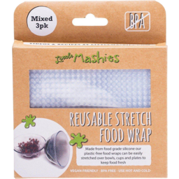 Photo of LITTLE MASHIES Silicone Food Wrap 3pck