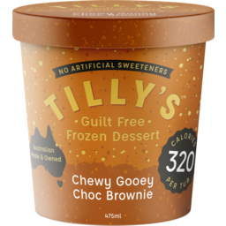 Photo of Tilly's Frozen Guilt Free Dessert Chewy Gooey Choc Brownie