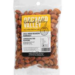 Photo of Orchard Valley Almonds Lemon Salted 375ml