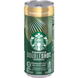 Photo of Starbucks Double Shot Espresso Milk Coffee Drink Espresso Latte 220ml Can 