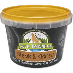 Photo of Back To Nature Pet Food Premium Steak & Kidney 500g