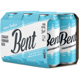 Photo of Bentspoke Bent Straightforward Beer 375ml 6 Pack