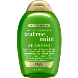 Photo of Vogue Ogx Ogx Extra Strength Refreshing Scalp + Tea Tree Mint Clarifying Shampoo For Oily & Greasy Hair 385ml