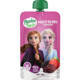 Photo of Meadow Fresh Yoghurt Mixed Berry Pouch 70 G 