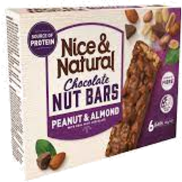 Photo of Nice&Natural Chocolate Nut Bars Almond 6pk 180g