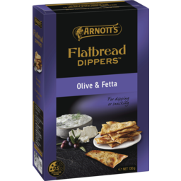 Photo of Arnott's Flatbread Dippers Cracker Olive & Fetta 130g