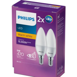 Photo of Philips LED Candle SES Fr 2pk