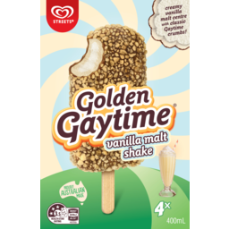 Photo of Streets Golden Gaytime Vanilla Malt Shake Ice Cream 4 Pack
