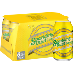 Photo of Schweppes Sparkling Duet Lemon Cans 6 Pack