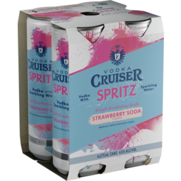 Photo of Vodka Cruiser Spritz Strawberry Soda 4x275ml 275ml