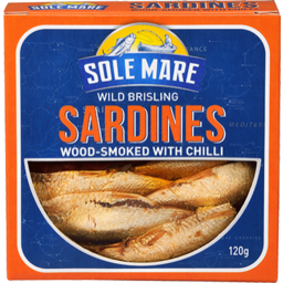 Photo of Solemare Sardines Wood-Smoked W Chilli 120g