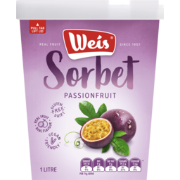 Photo of Weis Passionfruit Sorbet 1lt