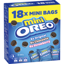 Photo of Oreo Minis Cookies Variety Bags 18pk 367g