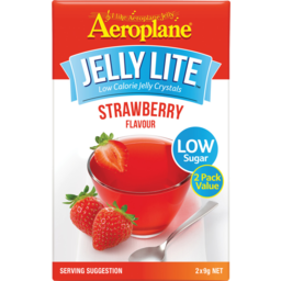 Photo of Aeroplane Jelly Lite Low Calorie Strawberry Flavour Jelly Crystals 2x9g