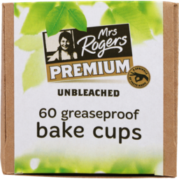 Photo of Mrs Rogers Premium Greaseproof Baking Cups 60 Pack